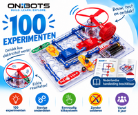 OnBots Elektrokit 100 experimenten &ndash; elektronica en elektriciteit ontdekken met stevig kliksysteem vanaf 8 jaar
