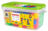 Tandwielen kleurrijk 180-delig - Korbo