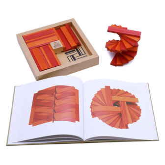 Kapla 40 Plankjes Rood en Oranje met Voorbeeldboek