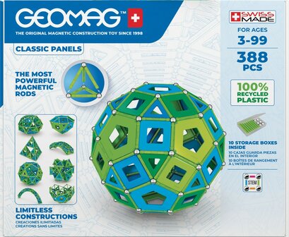 GEOMAG Classic Panels Masterbox Green 388-delig