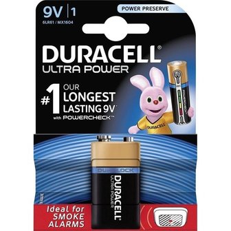 Duracell batterij Duralock Ultra Power 1-pack 9V