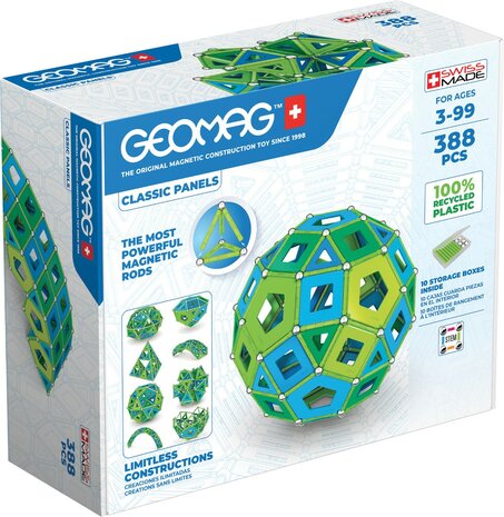 GEOMAG Classic Panels Masterbox Green 388-delig