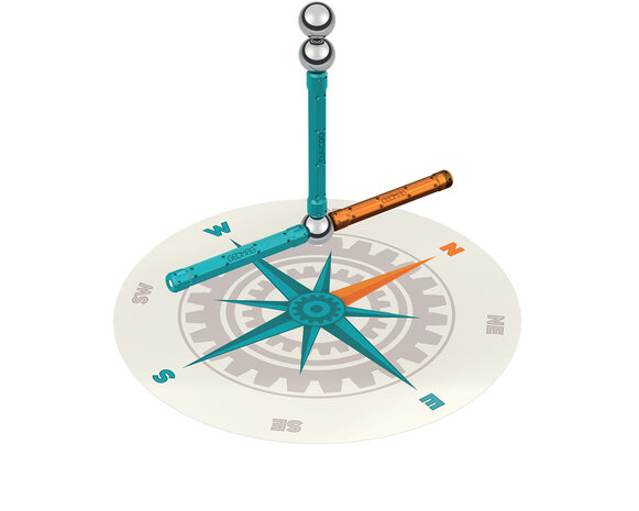 GEOMAG Mechanics Motion Magnetisch Kompas 35-delig