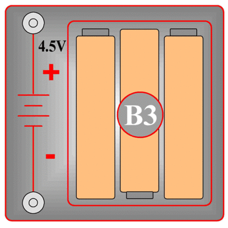 Spektro Batterijhouder Rood 70 4,5V (19)