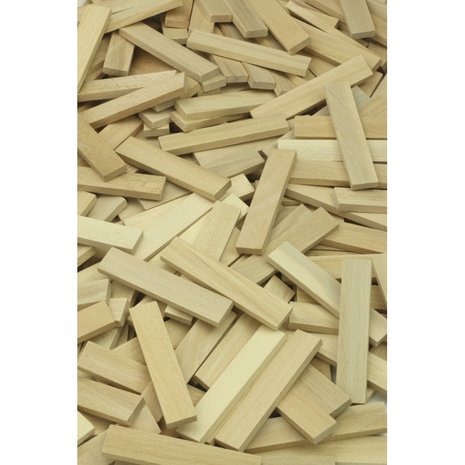 BATiBLOC-classic 100 natuurlijke houten plankjes