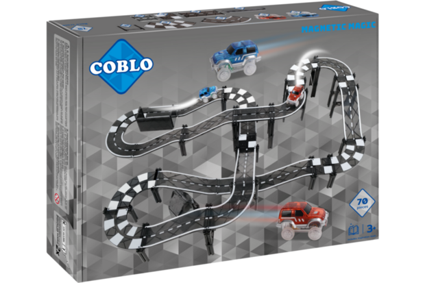 Coblo Racebaan Zwart 70-delig