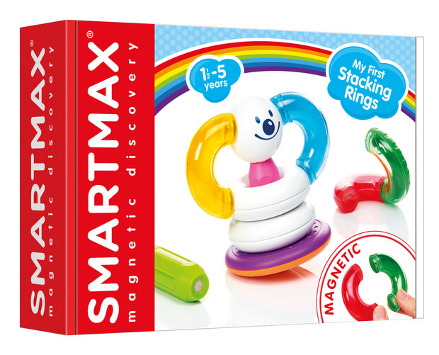SmartMax My First Stacking Rings kleurrijk magnetisch speelgoed