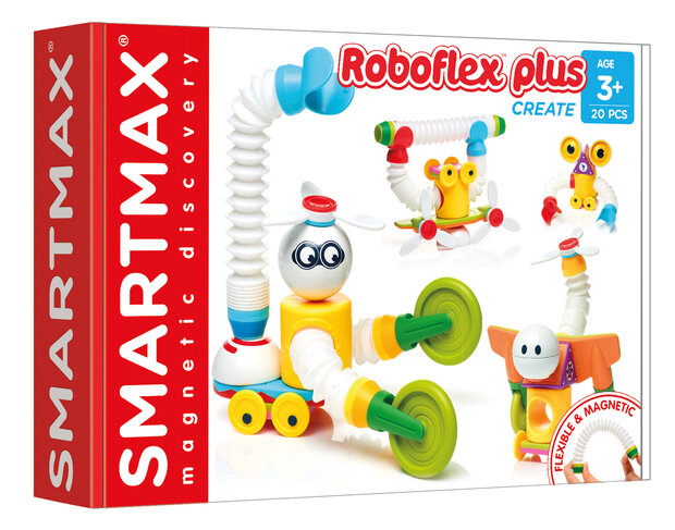 SmartMax Roboflex Plus magnetisch speelgoed 20-delig voor 3&ndash;6 jaar