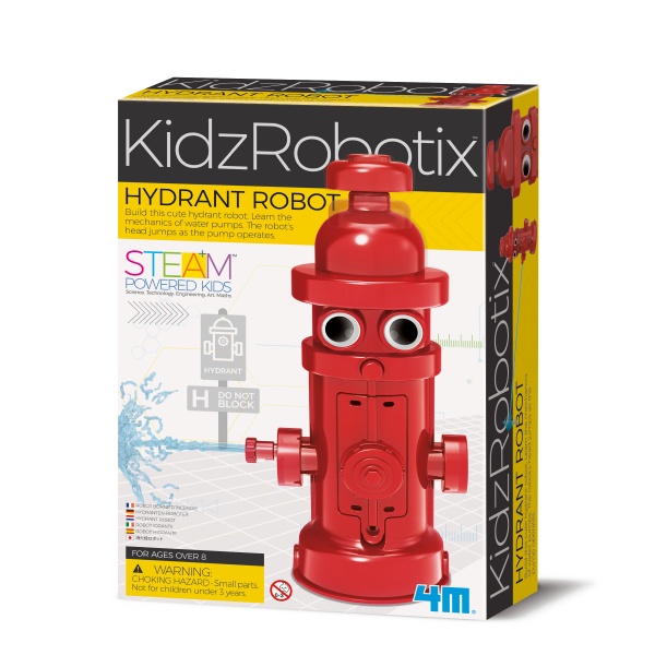 Verpakking van de 4M Kidz Robotix Brandkraan Robot