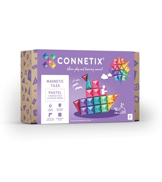 Verpakking Connetix Magnetische Tegels &ndash; Pastel Starter Pack