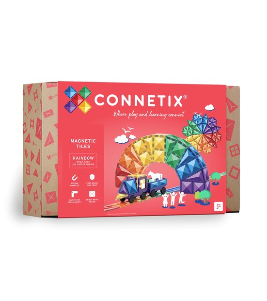 Verpakking Connetix Magnetische Tegels &ndash; Rainbow Mega Pack