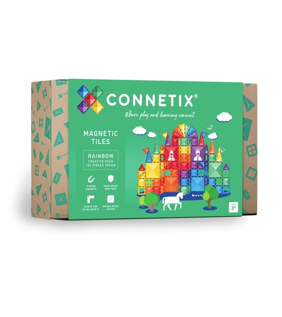 Verpakking Connetix Magnetische Tegels &ndash; Rainbow Creative Pack