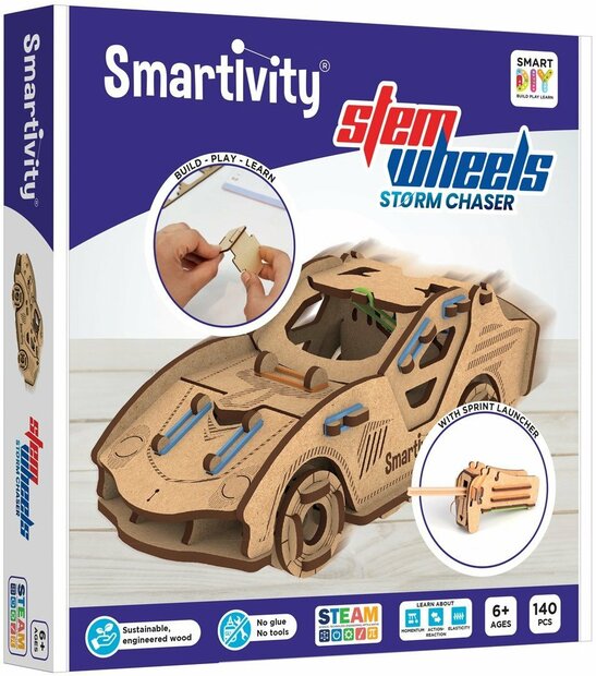 Smartivity Stem Wheels Storm Chaser verpakking met onderdelen