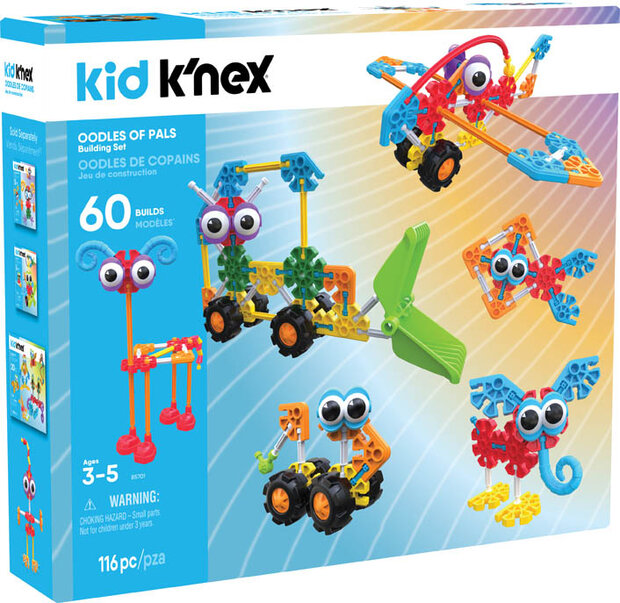 Kid K&rsquo;Nex Vrolijke Vriendjes 116-delig &ndash; doos met onderdelen