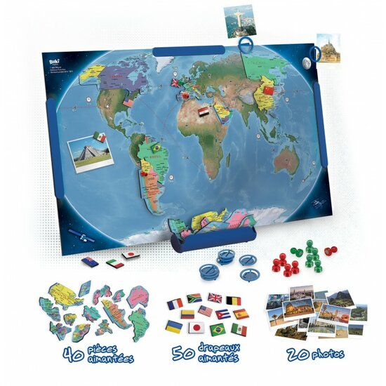 Buki Magnetische Wereldkaart