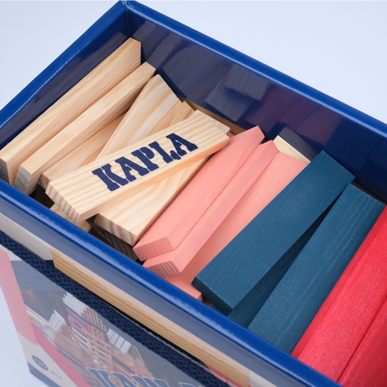 Kapla 120 Box Donkerblauw/Roze/Rood